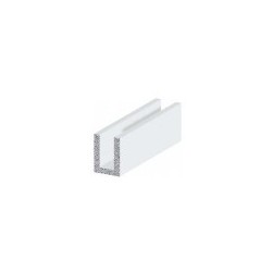 PVC CANALINA U mm 24x13.0x2.5 h.100 BIANCO