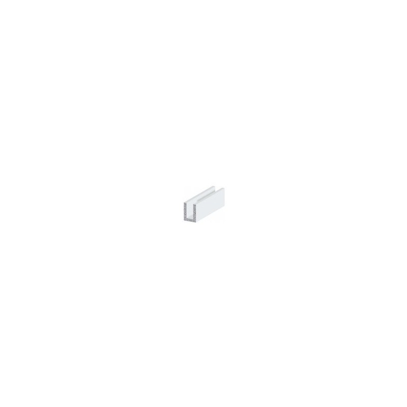 PVC CANALINA U mm 10x 6.0x1.5 h.100 BIANCO PVC CANALINA U mm 10x 6.0x1.5 h.100 BIANCO