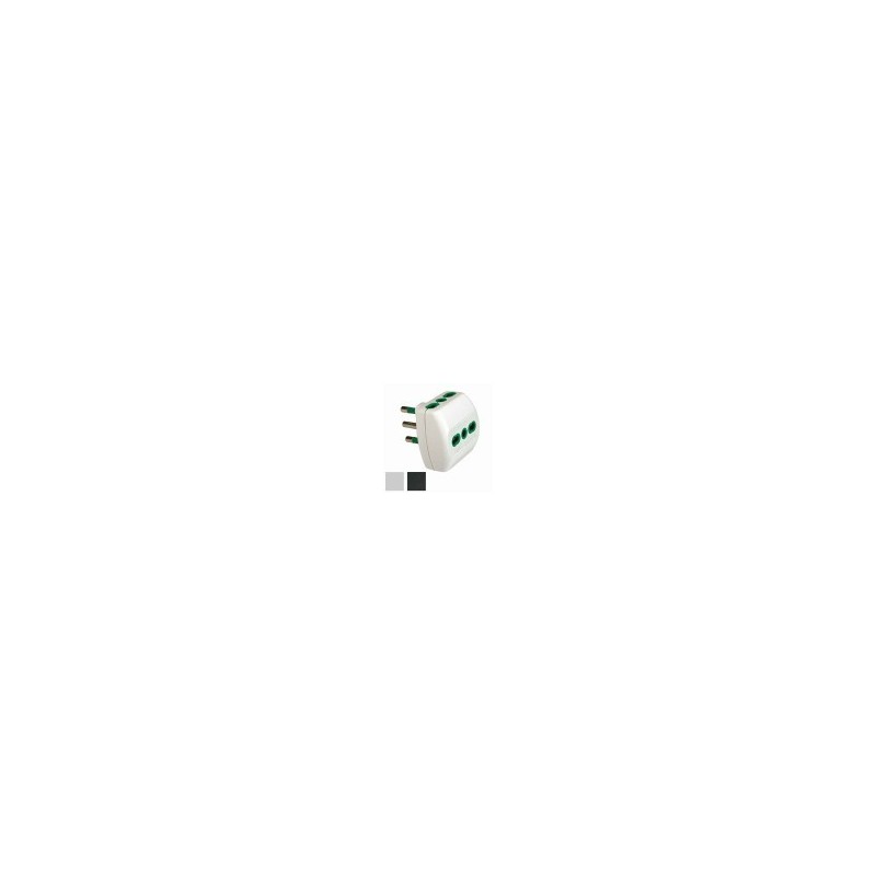 ADATTATORE TRIPLO 16A+T NERO 82181 FME ADATTATORE TRIPLO 16A+T NERO 82181 FME