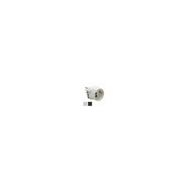 ADATTATORE TRIPLO 10A+T SK NERO 82211 FME ADATTATORE TRIPLO 10A+T SK NERO 82211 FME