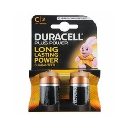 PILA PLUS 1/2 TORCIA Pz.2 MN1400 DURACELL