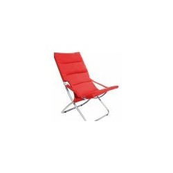 POLTRONA ACCIAIO CANAPONE ROSSO VETTE 04907