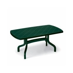 TABLE RÉSINE RENVERSE VERT 160x 90 1854 SCAB