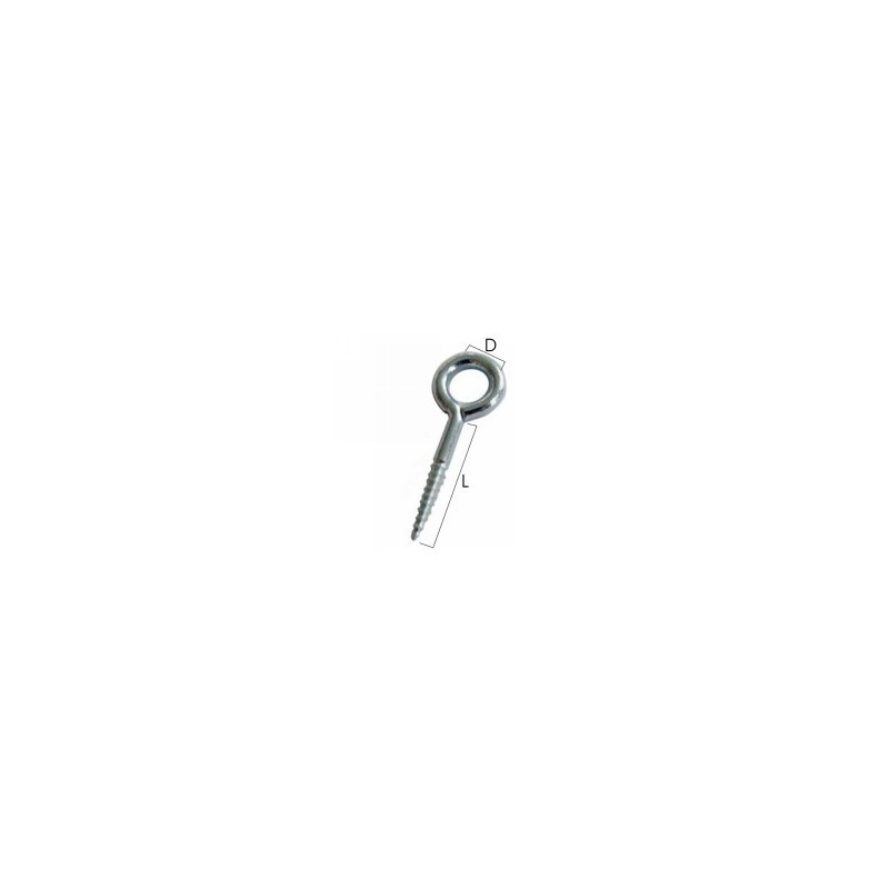 OCCHIOLO VITE ZN 16x 40 mm 2.25x16 d. 6 OCCHIOLO VITE ZN 16x 40 mm 2.25x16 d. 6