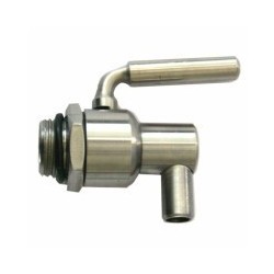 RUBINETTO SALVAGOCCIA 3/8" INOX GIR FUSTO ALIMENTI