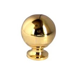 POMOLO SFERA OTTONE LUCIDO mm 18 Pz.2 GEMAC