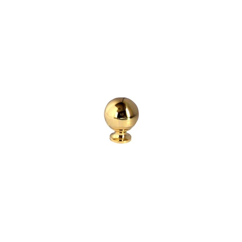 POMOLO SFERA GHIERA OTTONE LUCIDO mm 25 Pz.2 GEMAC