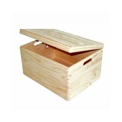 CONTENITORE BOX LEGNO PRATICA 40x30 h 25