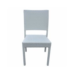 SEDIA S-RATTAN BIANCO VETTE 06239