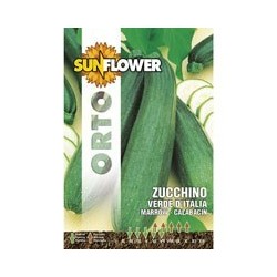 SEMENTI ZUCCHINO VERDE ITALIA SUNFLOWER