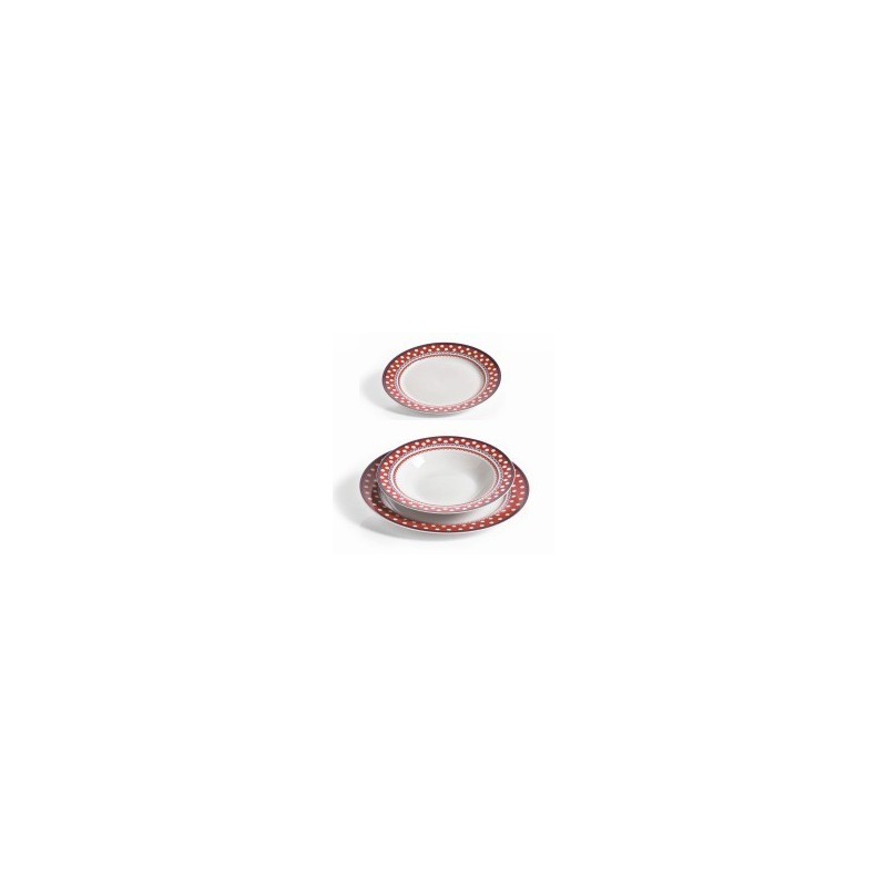 PIATTO FRUTTA TONDO MADRAS ROSSO FADE PIATTO FRUTTA TONDO MADRAS ROSSO FADE
