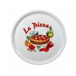 PIATTO PIZZA DECORO X26 cm 31 NAPOLI SATURNIA