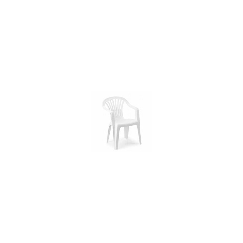 FAUTEUIL RÉSINE MONOBLOC ALTEA BASSE BLANCHE PROGARDEN