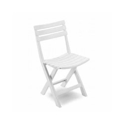 CHAISE PLIANTE EN RESINE BIRKI BLANCHE PROGARDEN