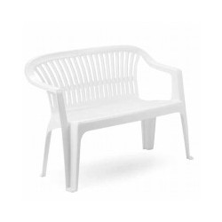 BANQUETTE DE RESINE BLANC DIVA PROGARDEN