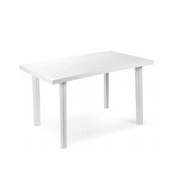 TABLE RÉSINE VOILE BLANC 126x76 PROGARDEN