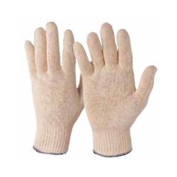 GUANTI COTONE PUNTINATI BEIGE 8 GEMAC