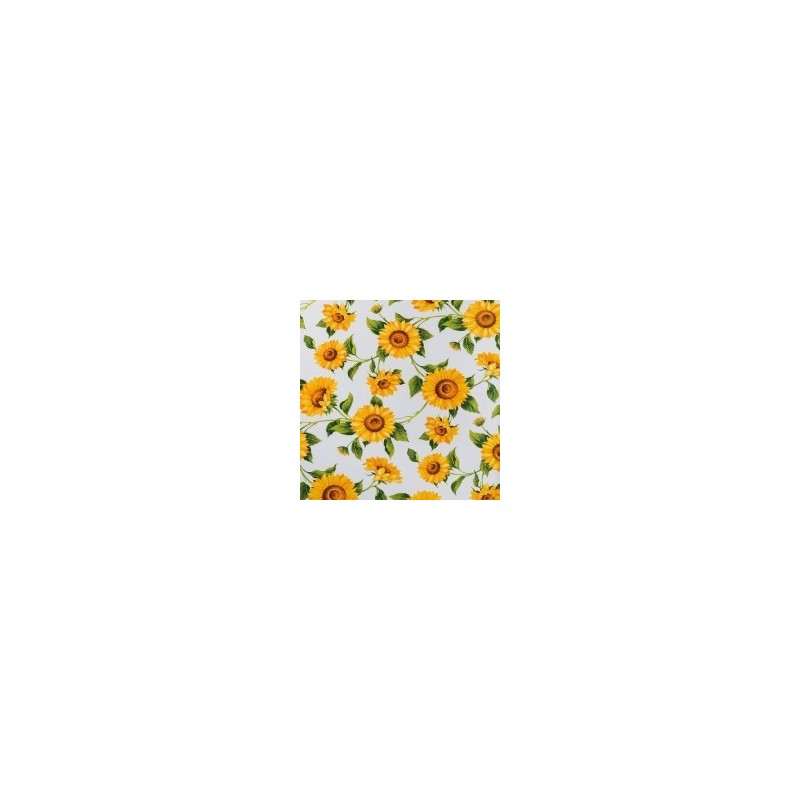 TOVAGLIATO FIORI GIRASOLI F.DO B.CO h 140 8988/01 TOVAGLIATO FIORI GIRASOLI F.DO B.CO h 140 8988/01