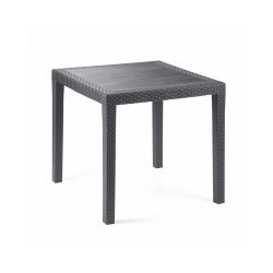 TABLE  RATTAN KING 79x79 ANTHRACITE PROGARDEN