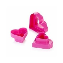 TAGLIA BISCOTTI CUORE Set 3 DELICIA TESCOMA