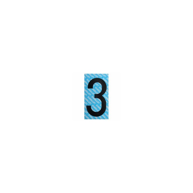 NUMERO ADESIVO NERO SERIE T 3 LETTERFIX NUMERO ADESIVO NERO SERIE T 3 LETTERFIX