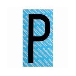 LETTERA ADESIVA NERA SERIE T P LETTERFIX