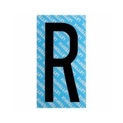 LETTERA ADESIVA NERA SERIE T R LETTERFIX