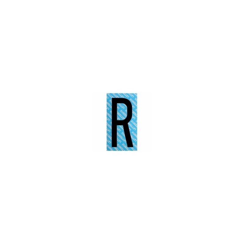 LETTERA ADESIVA NERA SERIE T R LETTERFIX