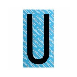 LETTERA ADESIVA NERA SERIE T U LETTERFIX