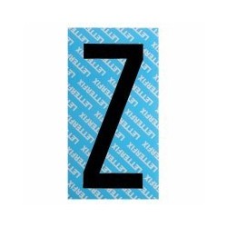 LETTERA ADESIVO NERO SERIE T Z LETTERFIX