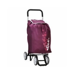 CARRELLO SPESA TWIN BORDEAUX l 56 41x53 h 92 GIMI