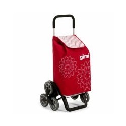 CARRELLO SPESA FLORAL ROSSO l 56 51x41 h 102 GIMI