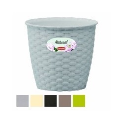 VASO NATURAL TONDO BIANCO 14 h.13 STEFANPL