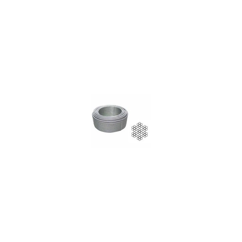 FUNE ACCIAIO ZN COM.72 FILI mm 5 m 10 QLTY 07398 FUNE ACCIAIO ZN COM.72 FILI mm 5 m 10 QLTY 07398