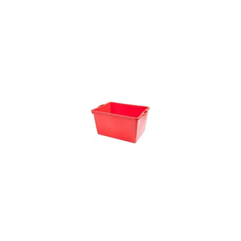 PANIER RECTANGULAIRE l 65 65x45 h 35 ASTI ROUGE ICS