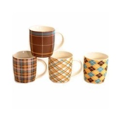 TAZZA MUG NEW BONE CHINA SCOZZESE COLORATO SONDA