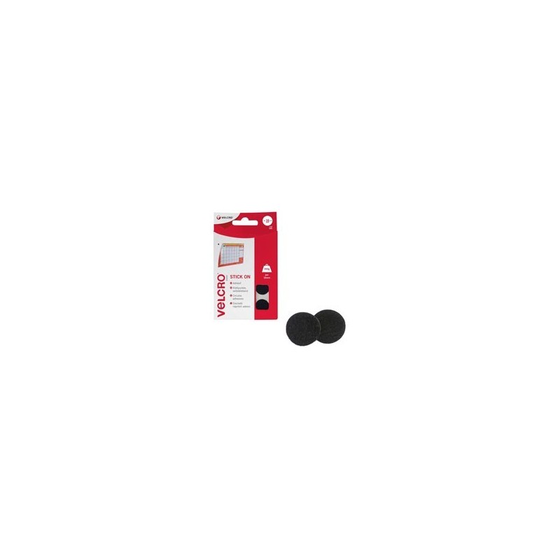 VELCRO ADESIVO TONDO mm 16 NERO Pz.16 VELCRO ADESIVO TONDO mm 16 NERO Pz.16