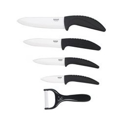 COLTELLI CERAMICA NERO Set Pz.5 NAVA