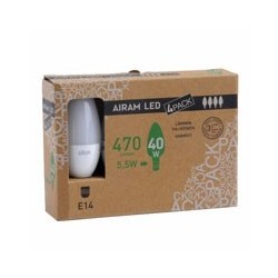 LAMPADA LED OLIVA E14 W 5.5 2700^K Cf.Pz.4 AIRAM