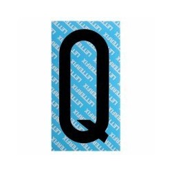 LETTERA ADESIVA NERA SERIE T Q LETTERFIX