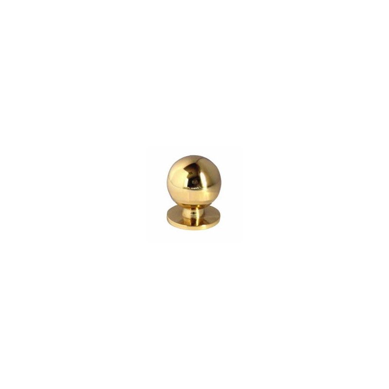 POMOLO SFERA GHIERA OTTONE LUCIDO mm 25 POMOLO SFERA GHIERA OTTONE LUCIDO mm 25