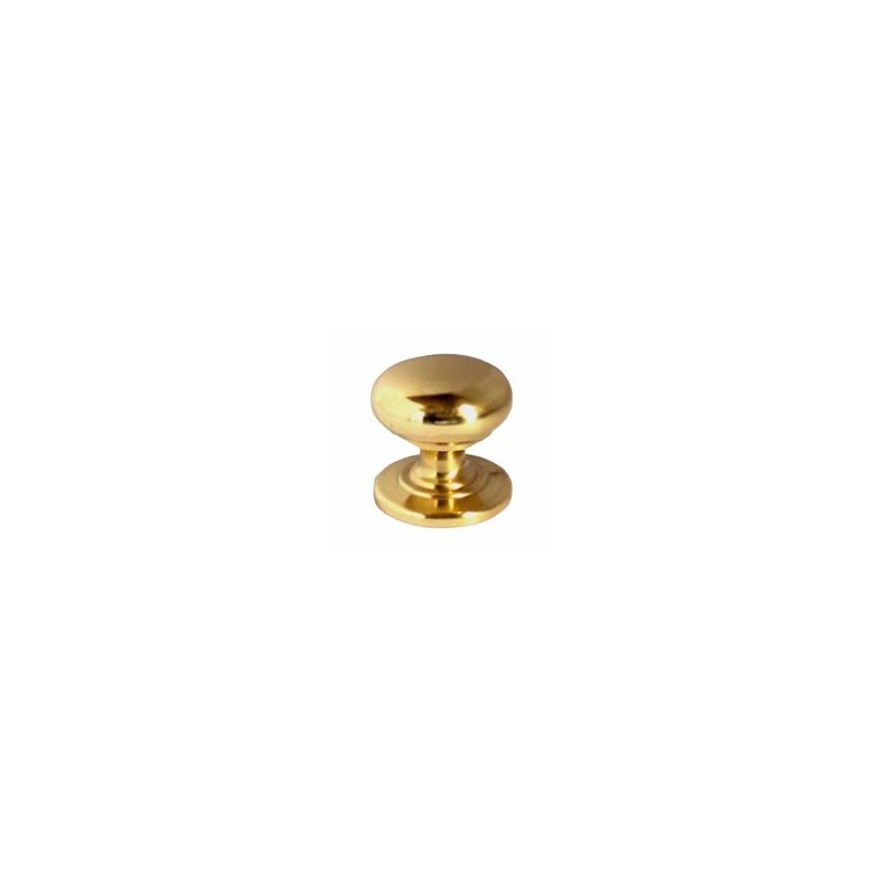POMOLO TONDO GHIERA OTTONE LUCIDO mm 25 POMOLO TONDO GHIERA OTTONE LUCIDO mm 25
