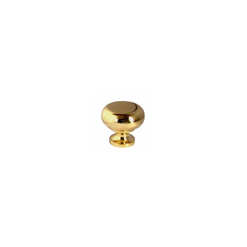 POMOLO TONDO OTTONE LUCIDO mm 25 POMOLO TONDO OTTONE LUCIDO mm 25