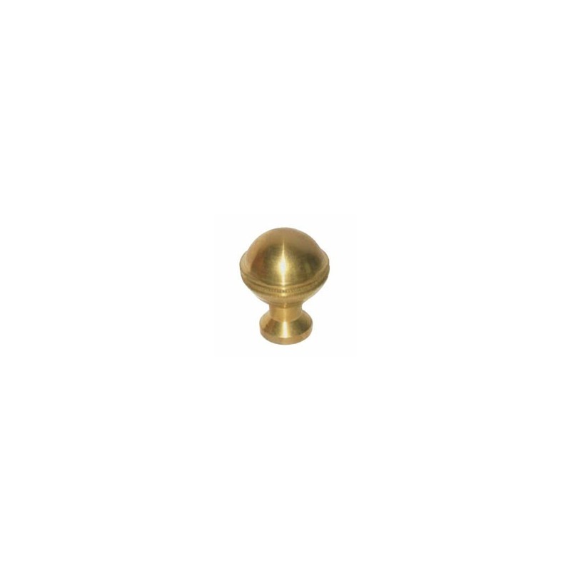 POMOLO SFERA OTTONE LUCIDO ZIGRINATO M10 mm 50