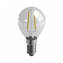 LAMPADA LED SFERA FILO 2700^K E14 watt 2,4 Lm 250