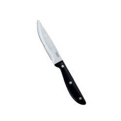 COLTELLO MAGNUM C/RIVETTI LAMA DENTATA cm 12,0 nero