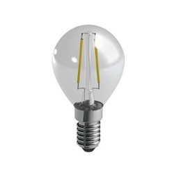 LAMPADA LED SFERA FILO 2700^K E14 watt 2,4 Lm 250