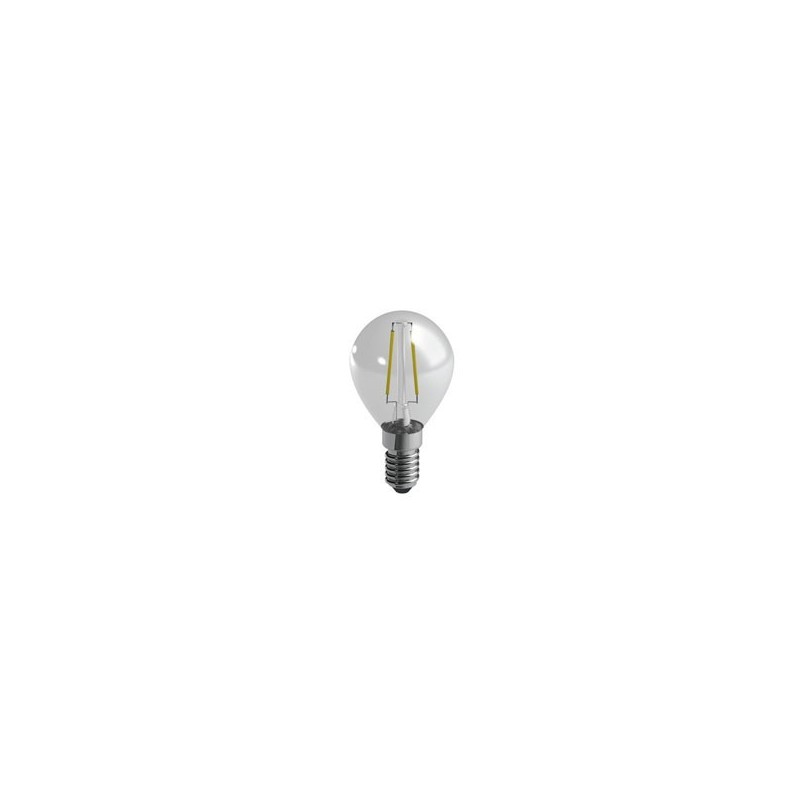 LAMPADA LED SFERA FILO 2700^K E14 watt 2,4 Lm 250