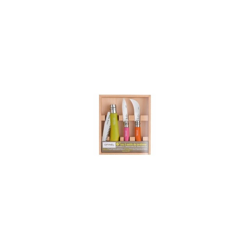 SET COUTEAUX VIROBLOC JARDINIER Pcs.3 OPINEL