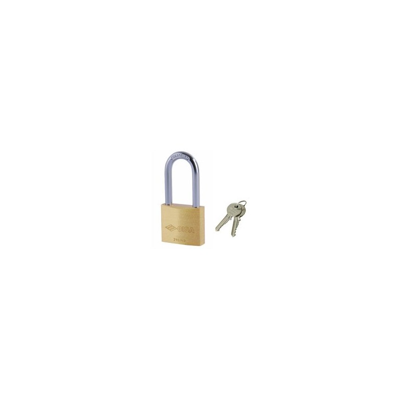 LUCCHETTO OTTONE ARCO LUNGO 22011 mm 30 arco h 24 LUCCHETTO OTTONE ARCO LUNGO 22011 mm 30 arco h 24